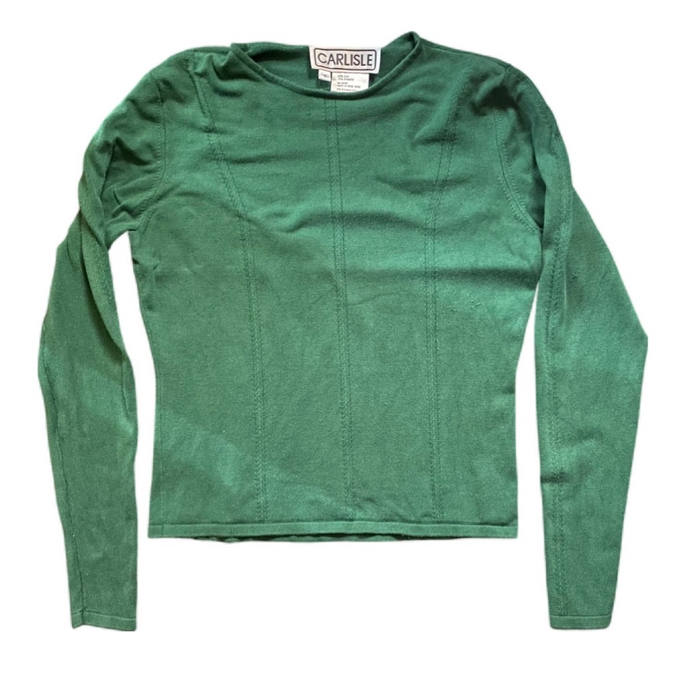 Vintage Carlisle Tight Fit Green Sweater